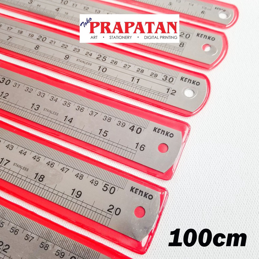 

KODE D56Y Penggaris Besi Kenko 1 cm Stainless Steel Ruler
