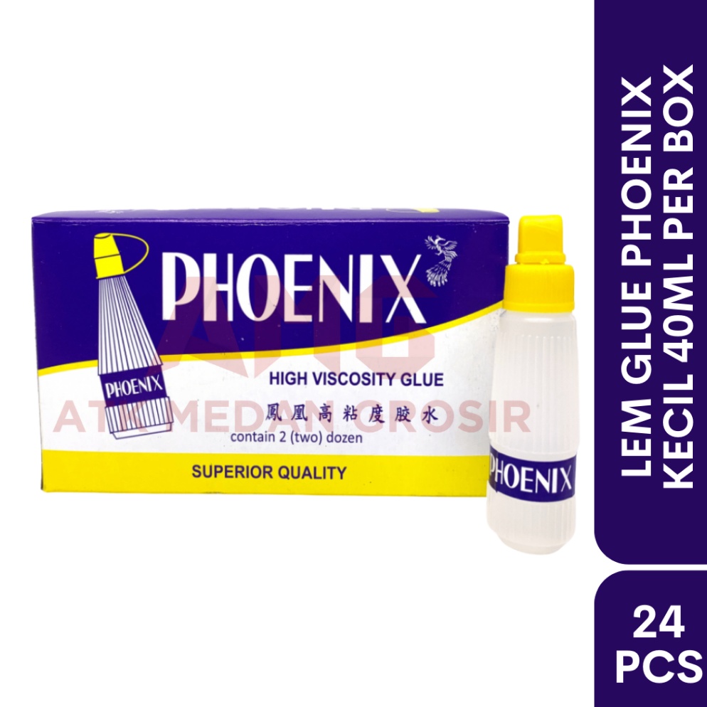 

KODE F62C LEM GLUE PHOENIX PER KOTAK ISI 24PCS UKURAN 4GR MURAH