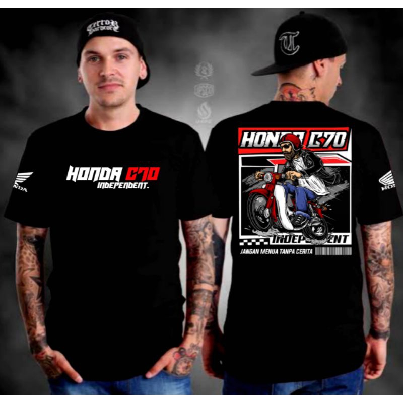kaos honda C70 Pria Distro