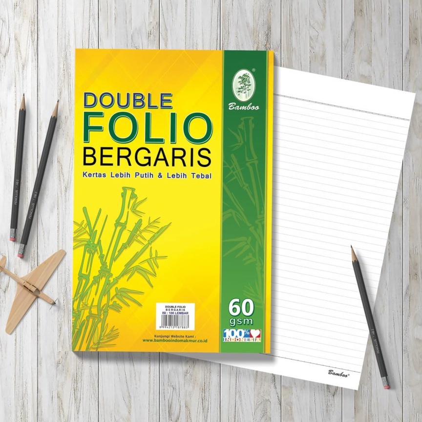 

KODE R26J Bamboo Double Folio Bergaris 7 gsm 1 lembar