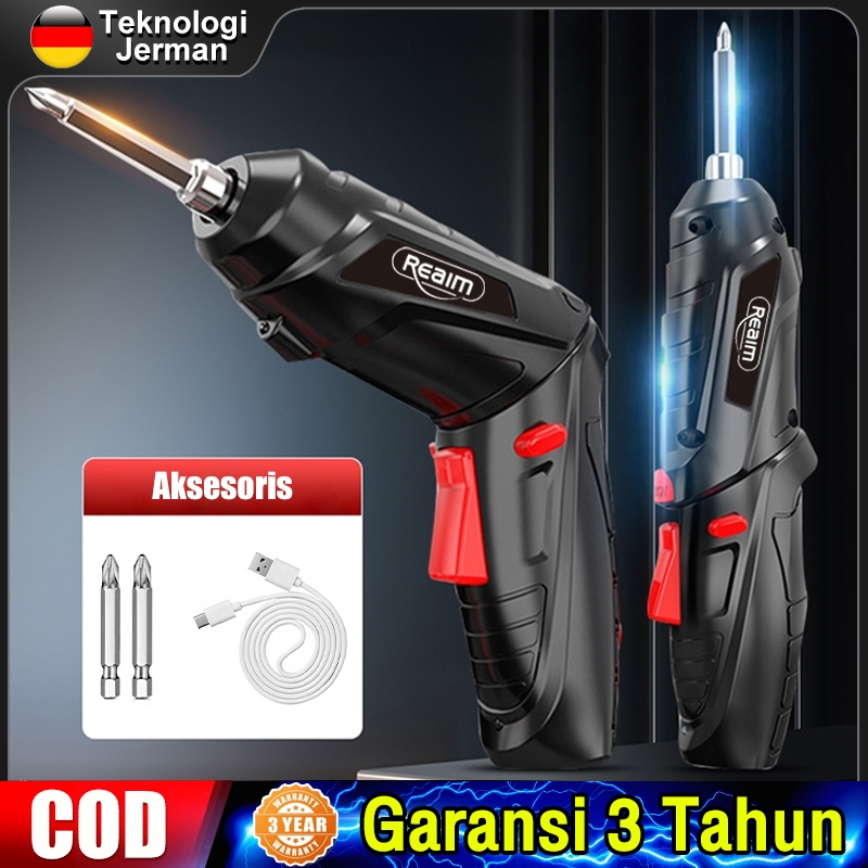 Cordless Screwdriver 4.2 V Mesin Bor 4 Pcs Set Screwdriver Baterai Bor Mini Obeng Baterai Bor Cordle