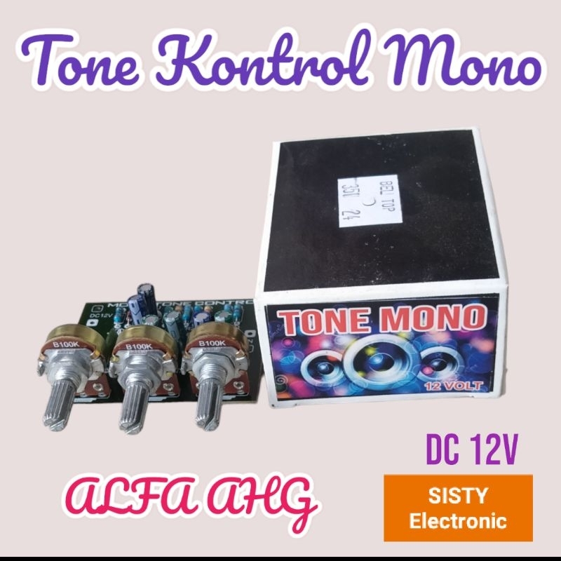 Tone Control Mono Alfa Ahg Dc 12v