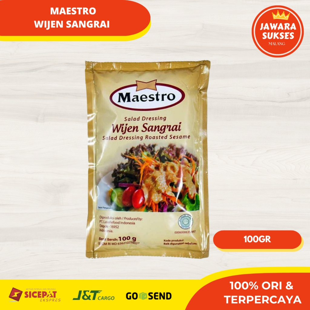 

Mestro Wijen Sangrai 100gr | Maestro Salad dressing | Maestro Roasted Sesame