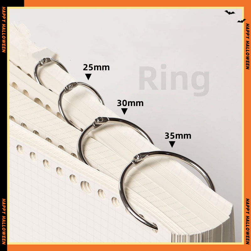 

25mm 30mm 1PC Ring Binder Buka Tutup Ring Bulat Buat Tas Buku Sampel Ring Gantungan Kunci
