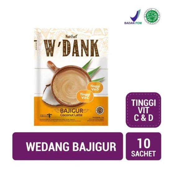 

NUTRISARI WEDANK BAJIGUR 1 RENCENG 10 SACHET W-DANK BAJIGUR 15 GR W'DANK WEDANG