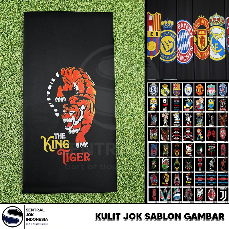 Sarung kain kulit jok motor sablon gambar besar Supra Revo Jupiter Beat Mio
