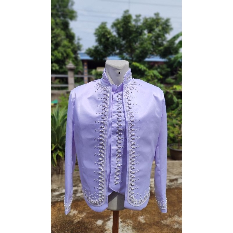 Beskap Jawa | Beskap Pengantin Jawa Warna Putih Bersih Bahan Bridal