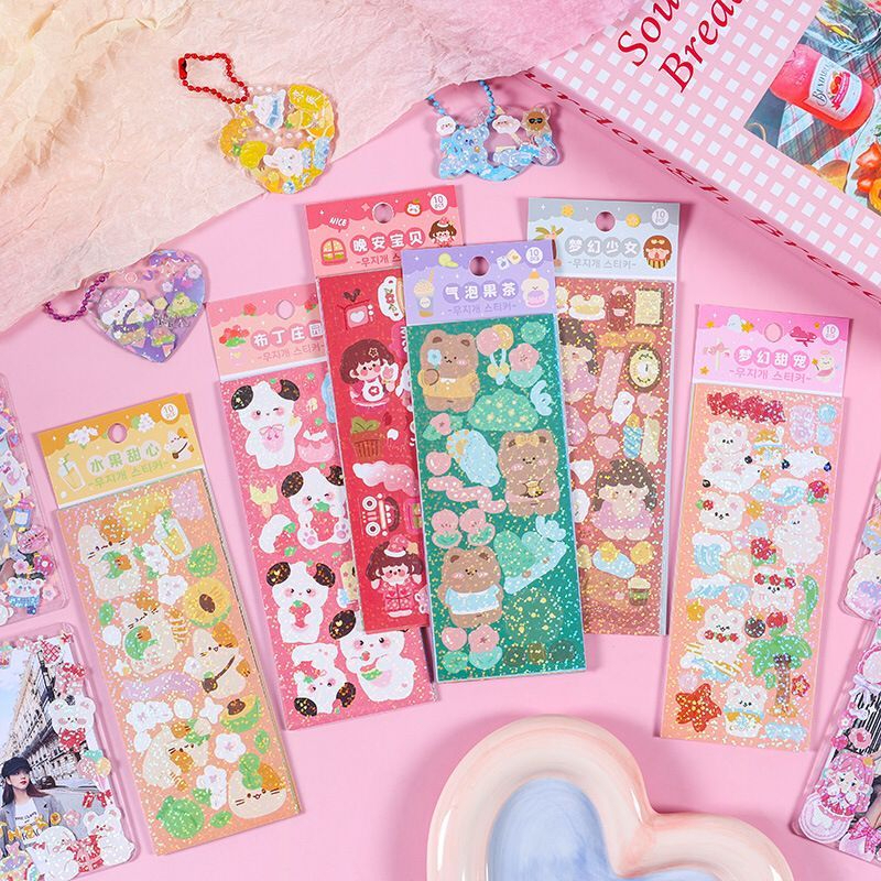 

[DOUBLE DEE]1Pcs FUNNY CARTOON SERIES PET DIY Diary Sticker Jurnal BUJO Planner Deco Stiker Hias