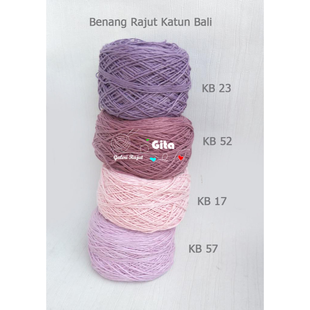 Benang Rajut Katun Bali /Katun Bali Small Ply