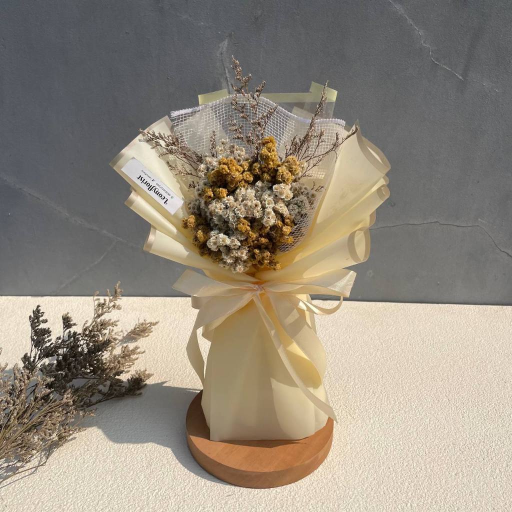Buket bunga kering | buket edelweis | buket dried flower
