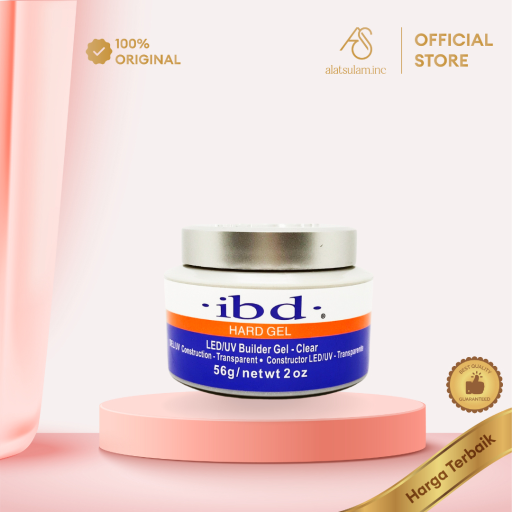 IBD Hard Gel LED / UV Builder Gel - Clear 56g
