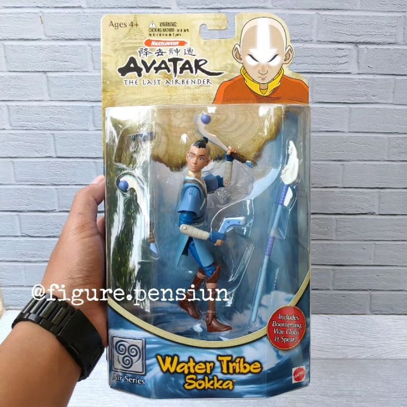 MATTEL AVATAR THE LEGEND OF AANG WATER TRIBE SOKKA ACTION FIGURE THE LAST AIRBENDER