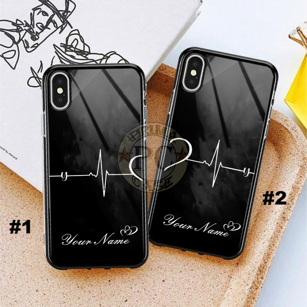 PC34# Terbaru Case Couple Request Nama Couple Hardcase 2D Glossy couple lucu Ready for all type hp..