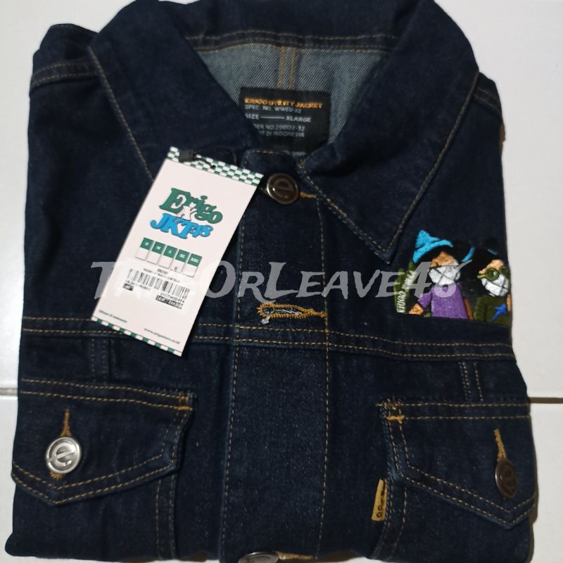 Denim Jacket Erigo JKT48 Kathrina, Marsha, Lyn Mud Blue By Gula sise XL