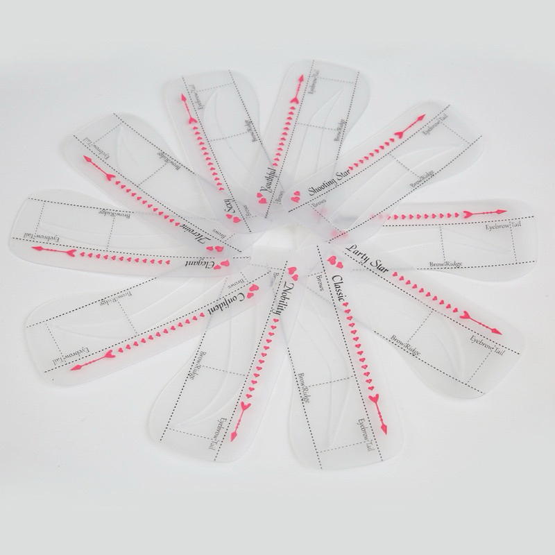 Cetakan Alis isi 10pcs Cetakan Alis Alat Pembuat Alis Alat Gambar Alis Eyebrow Template