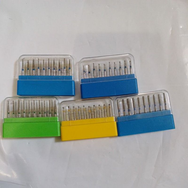 DIAMOND BUR/ DENTAL DIAMOND BUR/ MATA BUR DIAMOND ISI 10 PCS