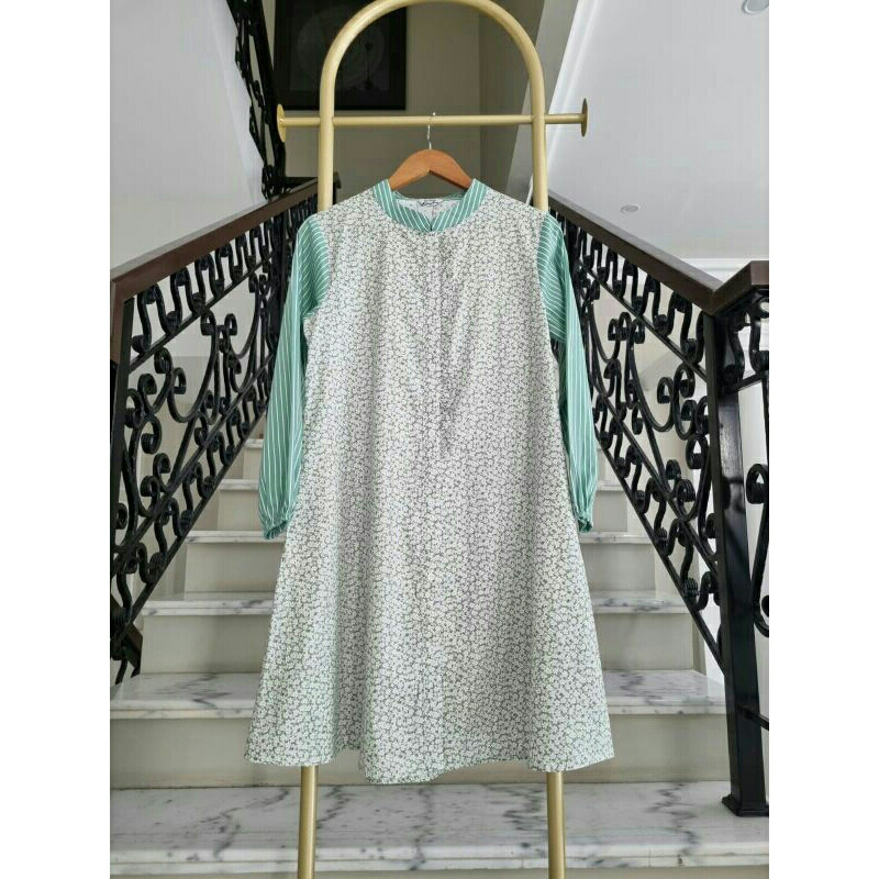 Tunik motif bunga kecil cantik ori by edness kayla atasan longbtunic cewe panjang bahan katun jepang