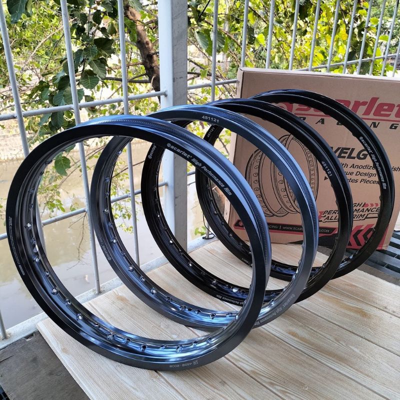 velg scarlet hitam 160/185-R17 ring scarlet hitam, titanium velk scarlet