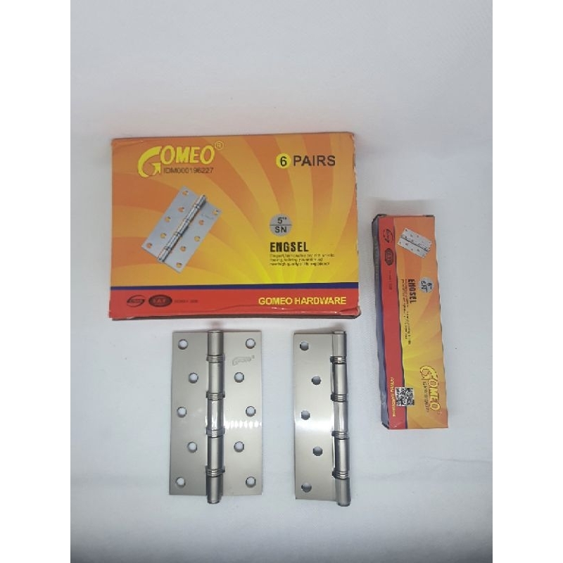 paket 6 biji engsel 5 inch engsel khusus pintu rumah besar engsel pintu baut 5 murah