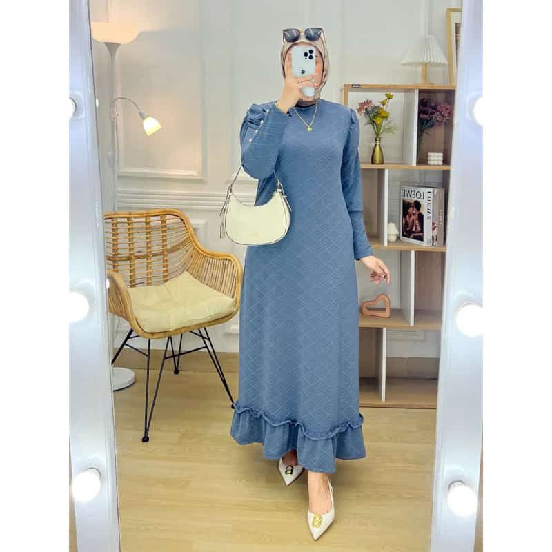 GAMIS WANITA KAOS KNIT TERBARU KEKINIAN