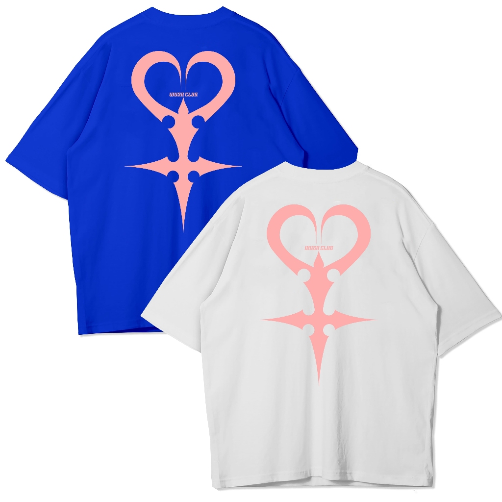 WUSH CLUB 24S OVERSIZED BAJU KAOS DISTRO PRIA WANITA OVERSIZE SOUL  BENHUR BIRU ELEKTRIK