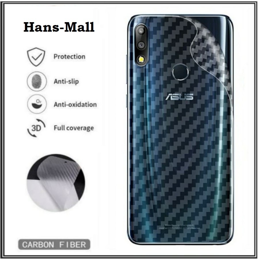 Hans- Skin Carbon Clear ASUS ZENFONE MAX PRO M2 M1 ROG PHONE 3 1 Anti jamur Glare Gores Sticker casi