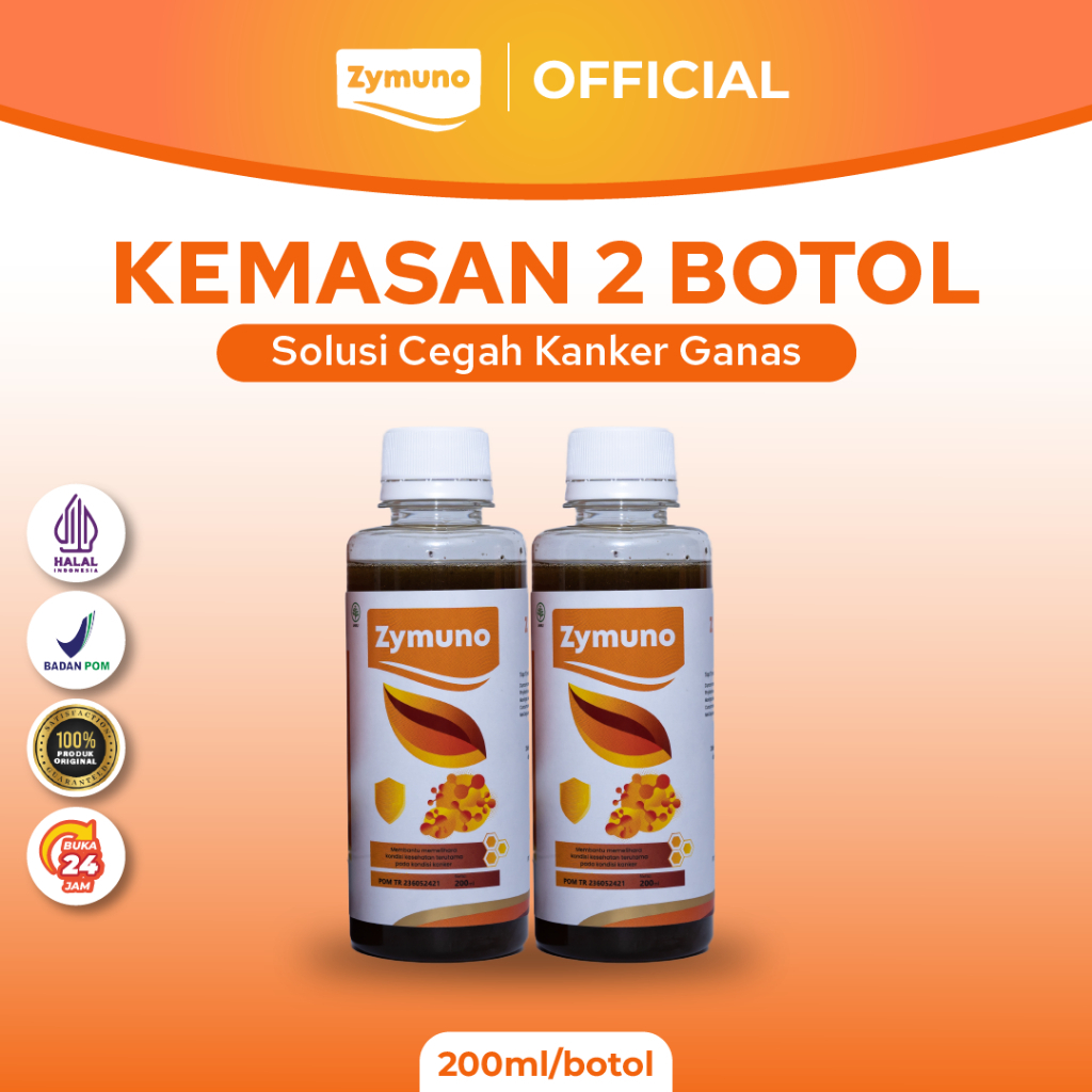 Zymuno Madu Herbal Imunoterapi Kanker Original 2 Botol Makassar