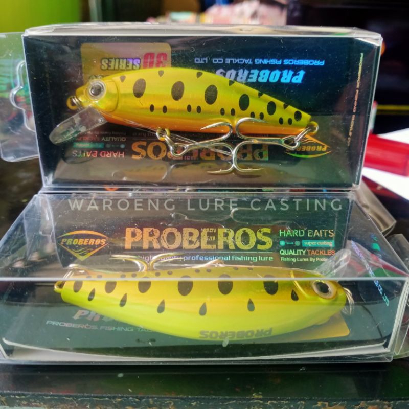 REAL PICT minnow proberos sinking 8cm/11gram umpan casting ikan predator tawar & laut