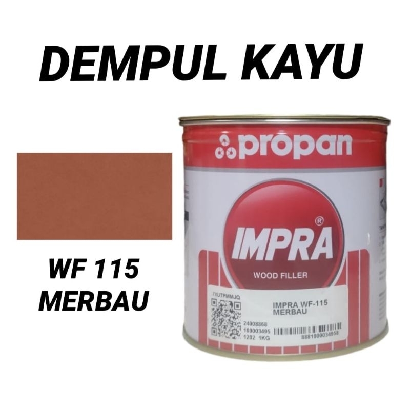DEMPUL KAYU IMPRA 1KG WF-115 MERBAU IMPRA WOOD FILLER