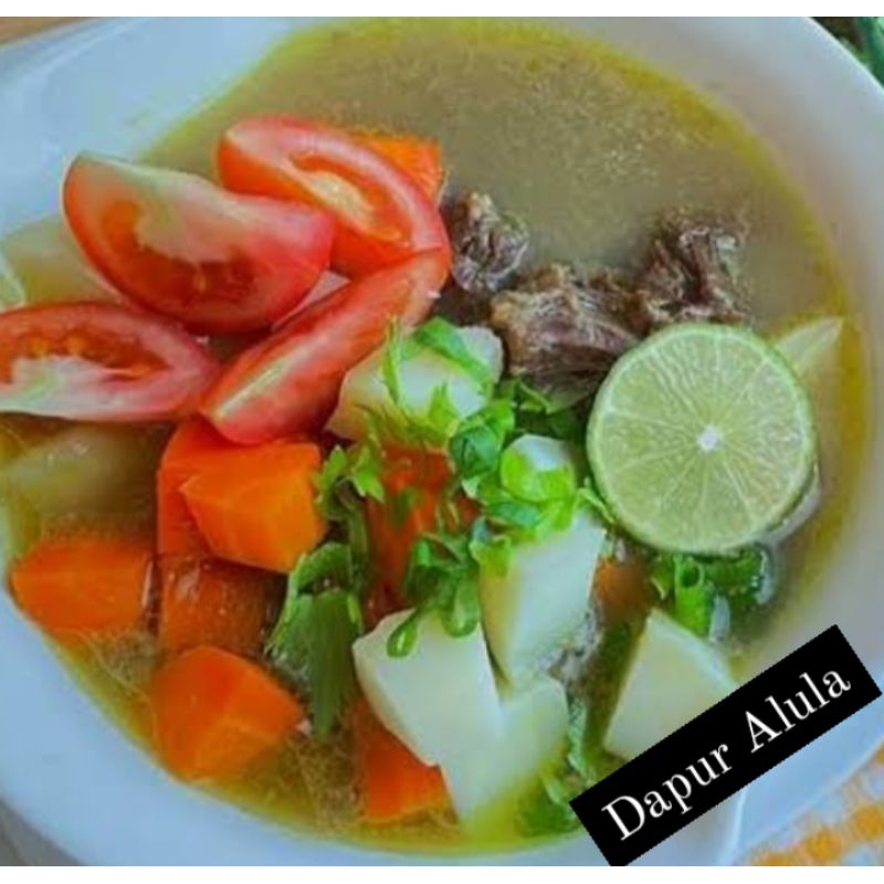

Halal - Soto Daging Sapi + Nasi / Sop Daging Sapi + Nasi / Soto Daging Sapi/ Sop Daging Sapi - READY TO EAT SIAP MAKAN