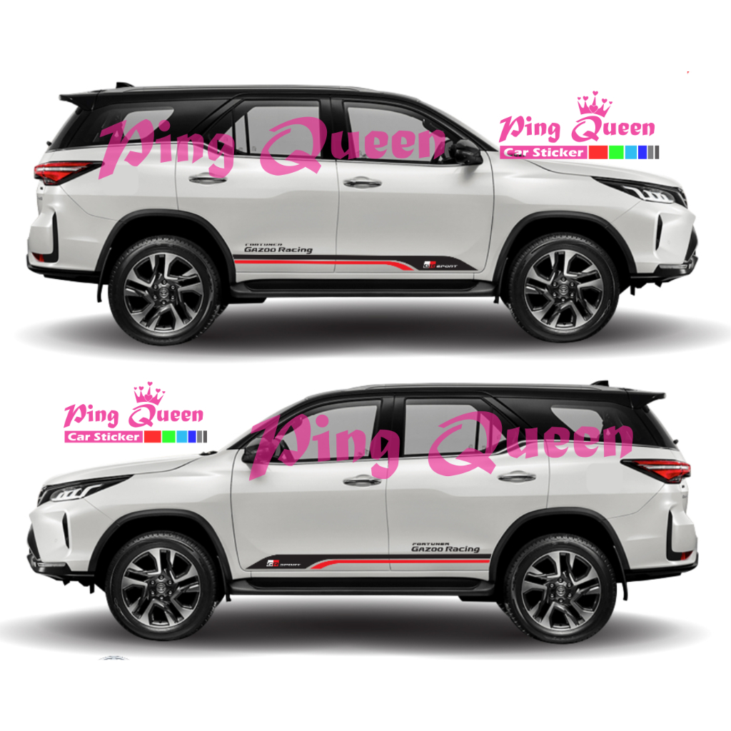 STICKER CUTTING STICKER MOBIL FORTUNER GR SPORT STICKER LIST MOBIL TOYOTA FORTUNER GR SPORT