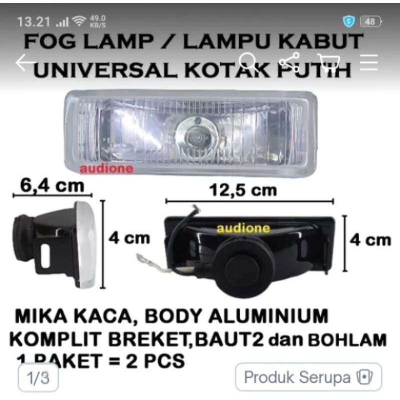FoglampFoglamp Kotak Universal