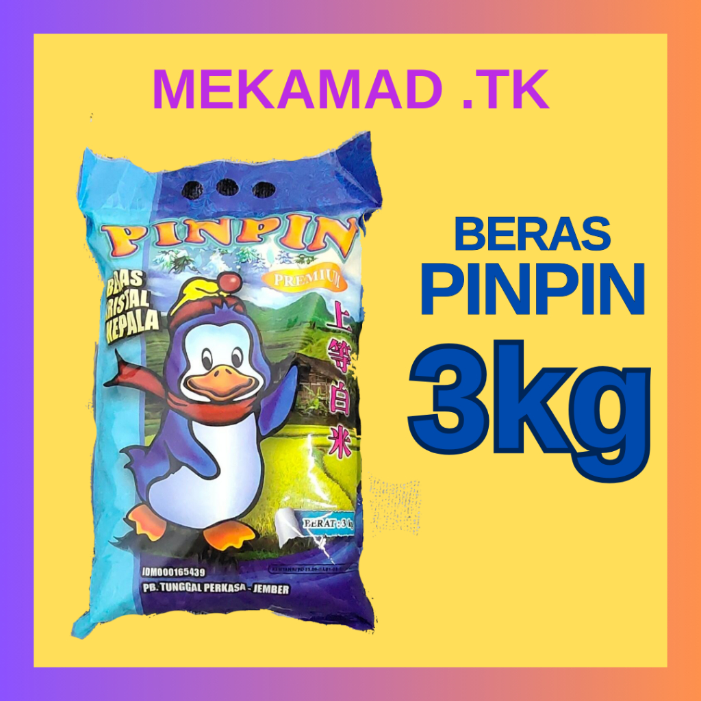 

BERAS PINPIN 3kg - PREMIUM / BERAS ZAKAT