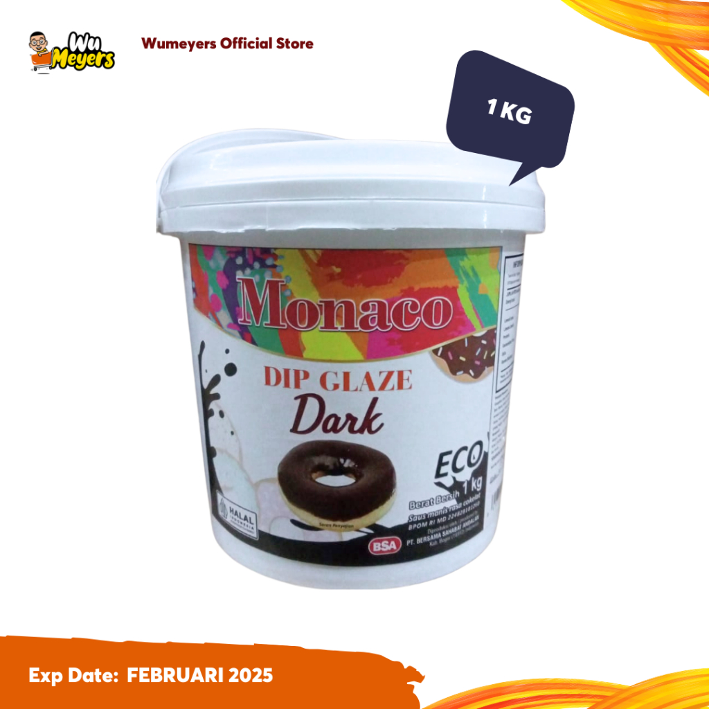 

Monaco Dip Glaze Dark Eco Selai Olesan Monaco 1kg