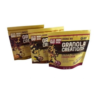 

Granola Creations Hundred Seeds 60g Peanut Butter & Chocolate / Cinnamon & Raisin / Dark Chocolate & Banana