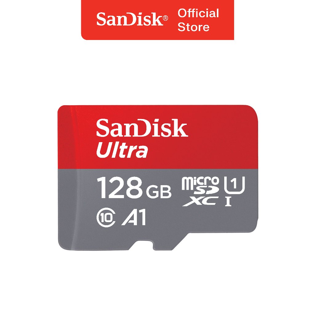 SanDisk microSDXC Ultra A1 128GB UHS-I (Up to 140MB/s) - QUAB