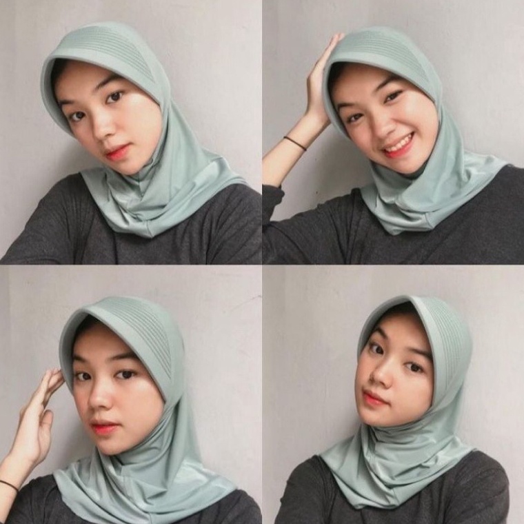 Special Pr Hijab Sporty linear SNADA  Hijab Sport Ori SNADA Bergo Sporty  Kerudung Sekolah Hijab Ins