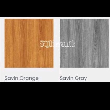 Keramik 50x50 Jupiter Savin beige/grey (Motif Urat kayu estetik, Glossy wood) Grade A