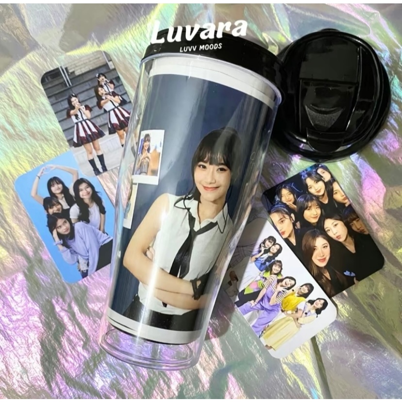 Tumbler JKT48 BLACK BONUS PHOTOCARD freya, adel JKT48