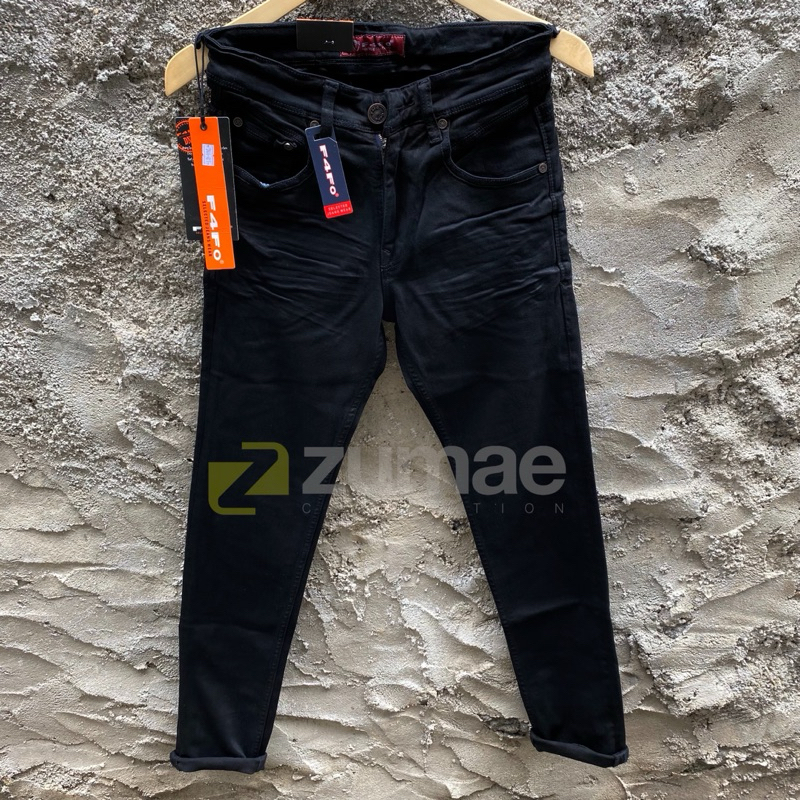 ORIGINAL F4FO JEANS PREMIUM | CELANA PANJANG PRIA | F4FO MODEL STRETCH | PRODUK LOKAL Denim Soft