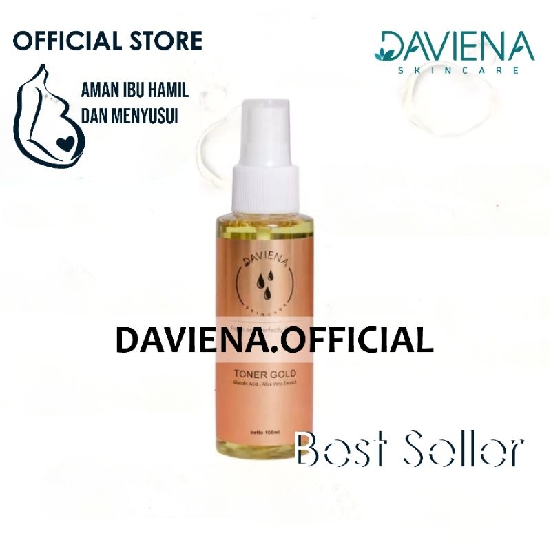 DAVIENA SKINCARE TONER GOLD | OFFICIAL STORE | DAVIENA | DEVINA SKINCARE | DAVINA SKINCARE | DAVIENA