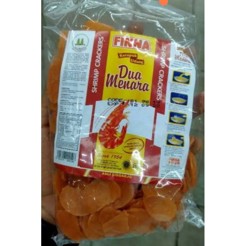 

Finna Kerupuk Udang dua menara 250gr tanpa jemur