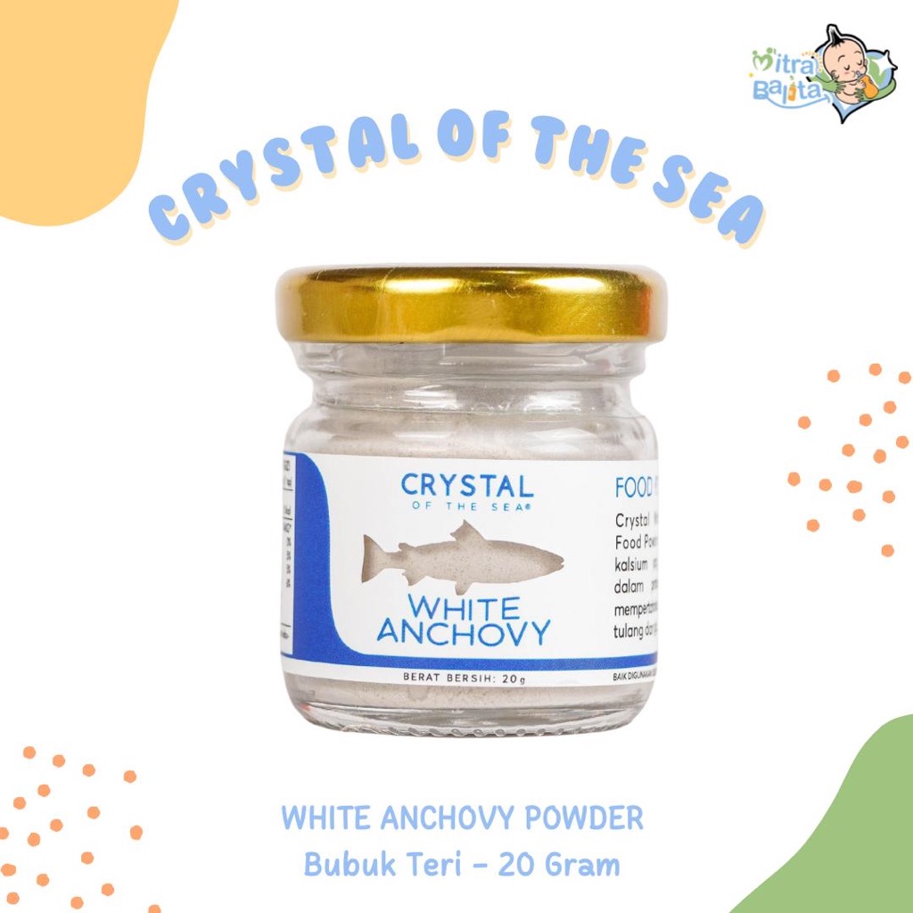 

Crystal of the Sea | White Anchovy Powder (20GR) / Bubuk Ikan Teri Nasi / Whitebait - Bumbu Kaldu MPASI NON MSG