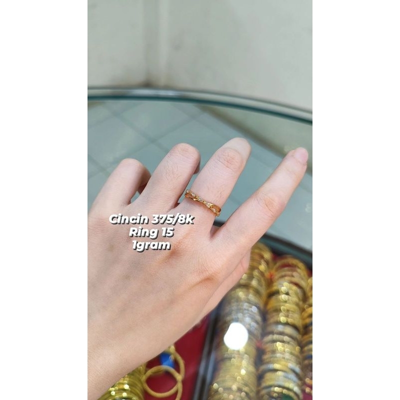 CINCIN EMAS 375/8K CINCIN EMAS ASLI CINCIN EMAS MUDA CINCIN EMAS KECIL CINCIN EMAS MURAH CINCIN KADO