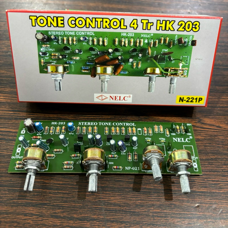 Kit Tone Control 4 Tr HK 203 NELC N-221P | Stereo Tone Control HK-203