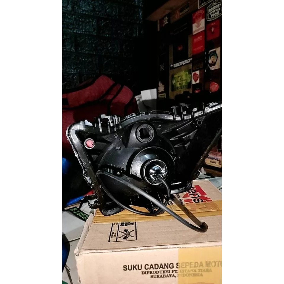 Daymaker BEAT LAMA lampu depan Reflektor old beat karbu set stoplamp variasi led beat karbu