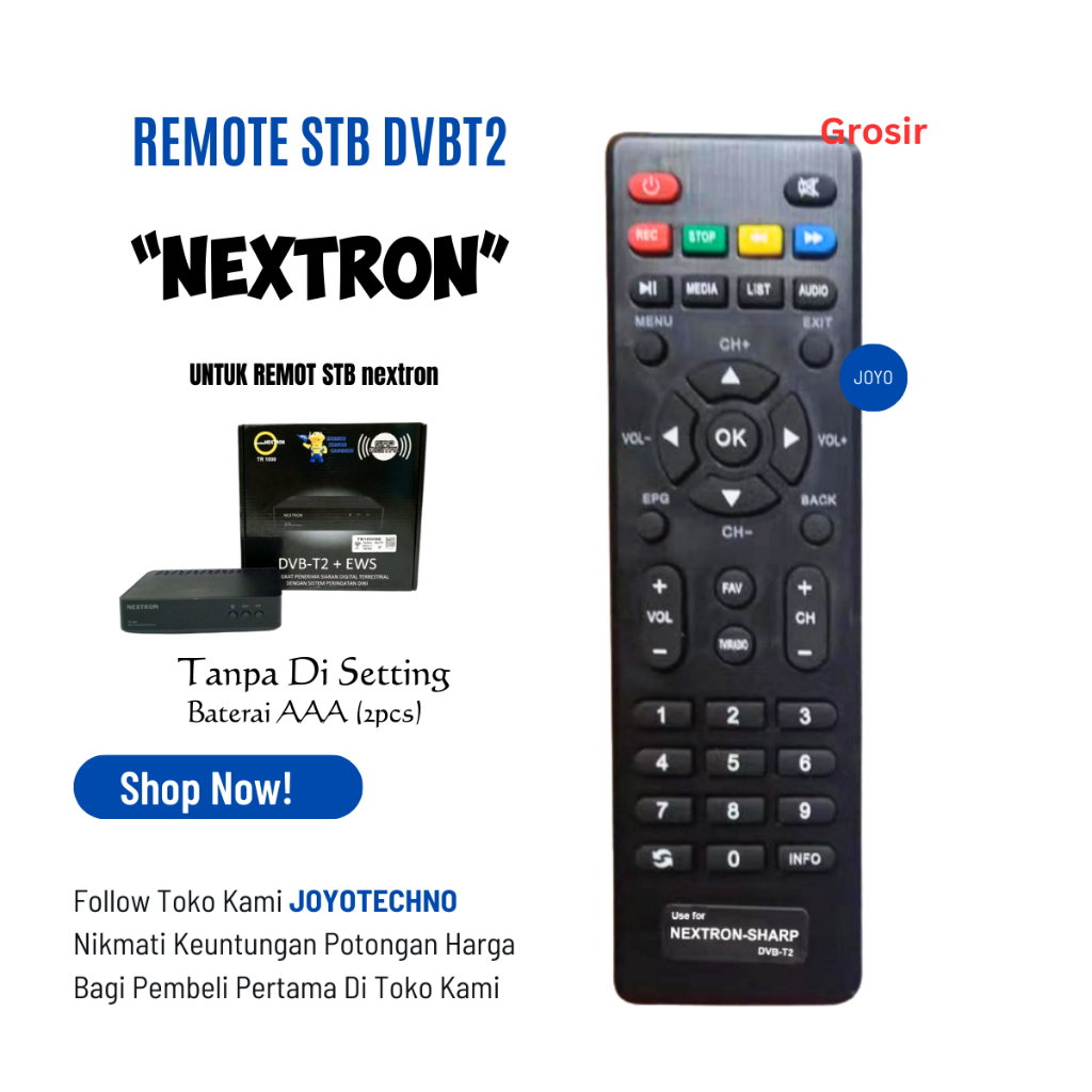 Nextron Remote STB Nextron TR1000 Set Top Box DVBT2 Nextron
