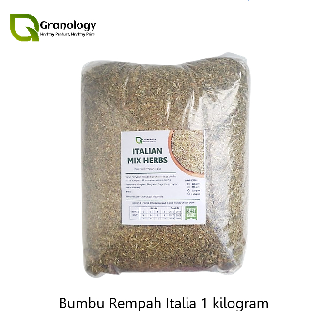

Bumbu Rempah Italia / Italian Mixed Herbs (1 kilogram) by Granology