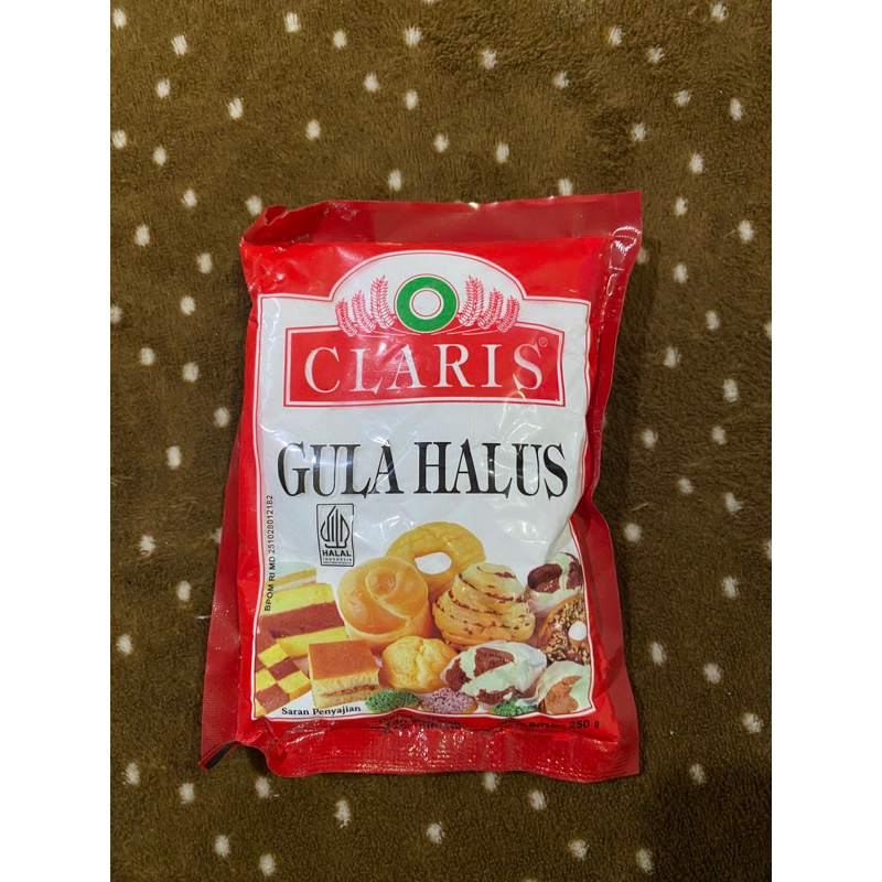 

Gula halus & tabur claris 250gr