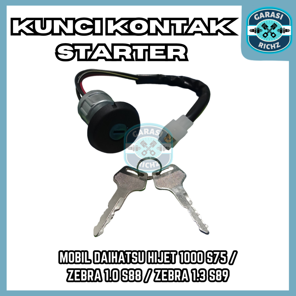 KUNCI KONTAK STARTER / SWITCH STARTER KUALITAS PREMIUM UNTUK MOBIL DAIHATSU HIJET 1000 S75 - ZEBRA 1